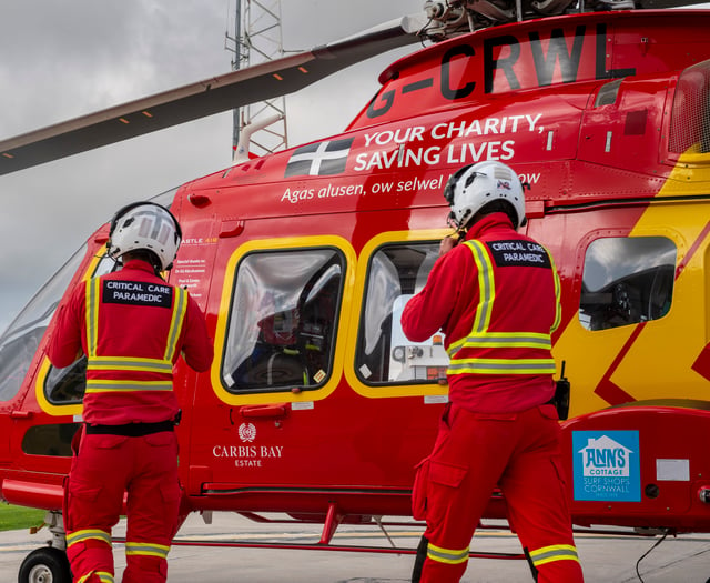 Cornwall Air Ambulance experiences busiest May on record 